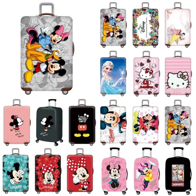 Hot Disney Mickey Minnie Mouse Travel Suitcase Dustproof Cover Luggage Protector