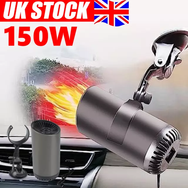 2IN1 12V 150W Car Auto Heater Dryer Fan Defroster Demister Portable Heating