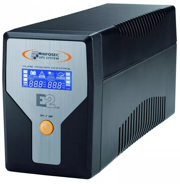 INFOSEC E2 LCD 600 On Line Performance 600 VA+4IEC+RJ11+USB+