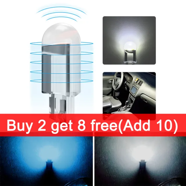 1x T10 501 Led Car Side Light White Bulbs Error Free Canbus Xenon W5w Sidelight