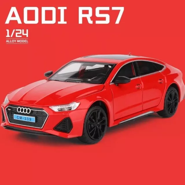 Modèle de voiture Audi RS7 coupé en alliage moulé sous pression, cadeau de...