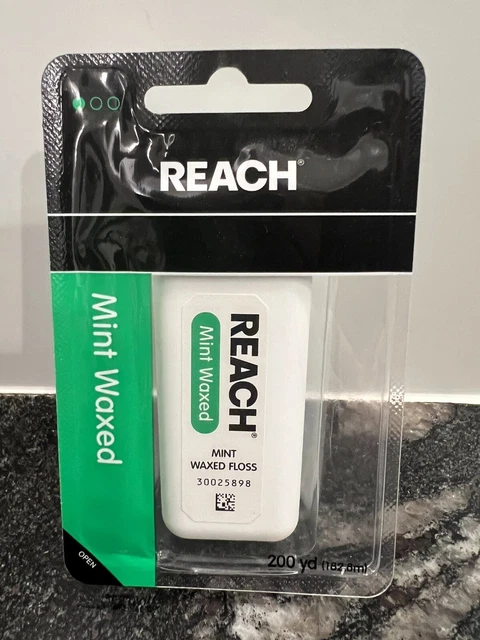 Hilo dental encerado Reach como nuevo 200 yardas