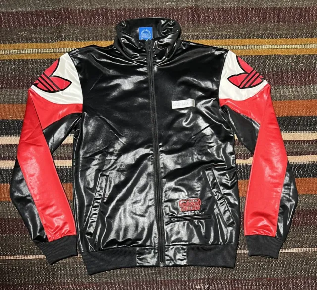 Chile 62 Adidas Felpa Tuta Giacca Nero Rosso Bianco Taglia XS Uomo Men Jacket