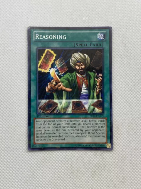 Reasoning - BP02-EN139 - Mosaic Rare - 1st Edition YuGiOh! Battle Pack 2