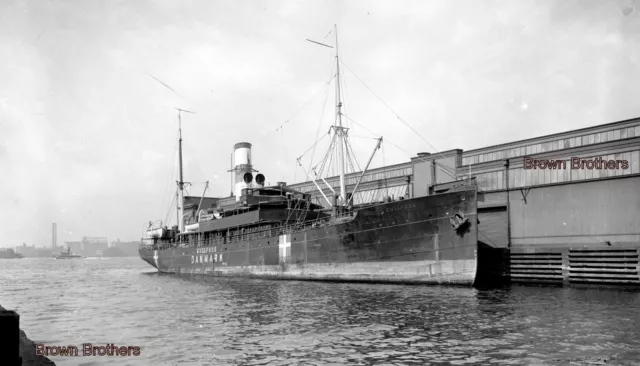 1910s NYC Icelandic Steamship Gullfoss Pier Berth Glass Camera Negatives #2 (2)