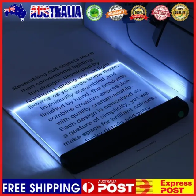 Portable LED Book Light Flat Plate Reading Night Lamp for Home Bedroom Dormitory