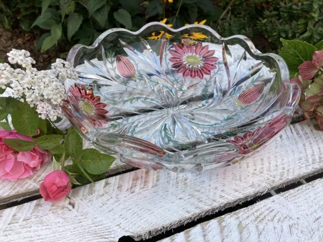 Vintage Cut Glass Bowl/Serving
