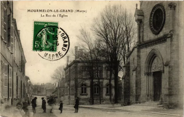 CPA AK MURMELON-le-GRAND - La Rue de l'Église (364766)