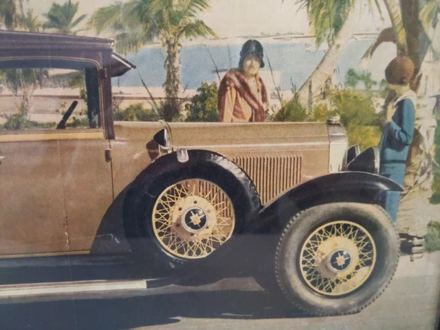 Framed Vintage 1929 Buick Magazine Ad - Make Performance Your Yardstick! 17x12.5