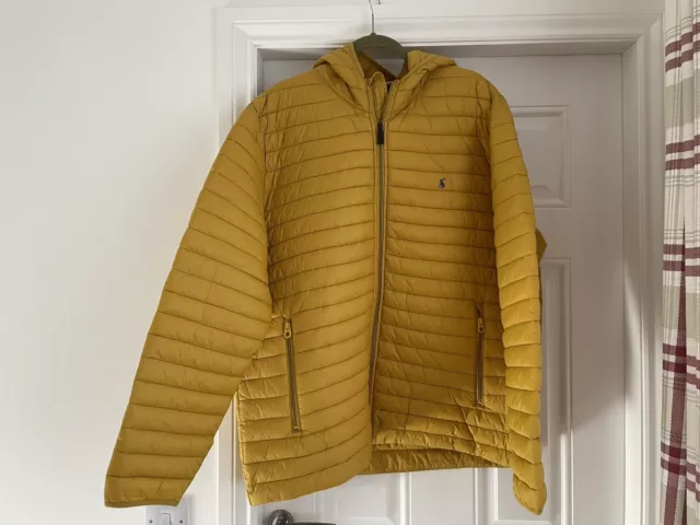 Mens Joules Lightweight Padded Jacket Size XXL In mustard