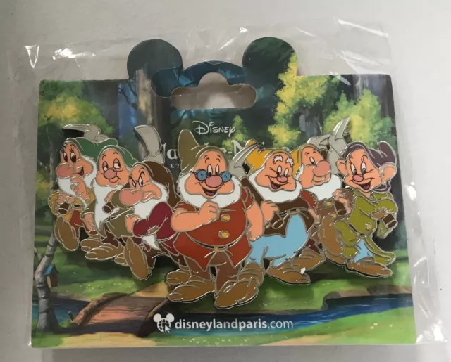 Pin's Pin Disney Disneyland Paris Dlp La Sorciere Blanche Neige Les 7 Nains