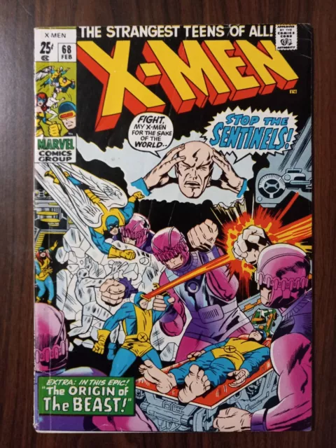 Uncanny X-Men (Vol 1 1963) 68 (1970)  GD  (1st Sentinels)  BRONZE AGE