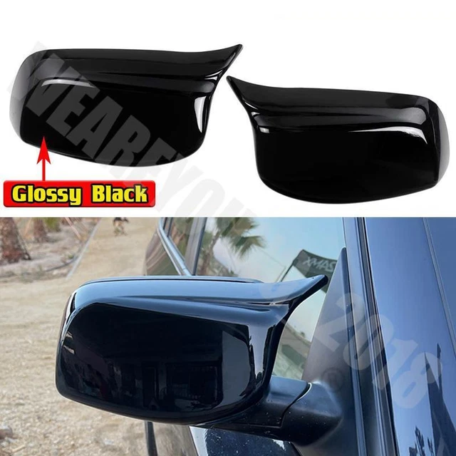 Gloss Black M-Style Side Rearview Mirror Cover Caps For BMW E60 E61 2003-08 UK