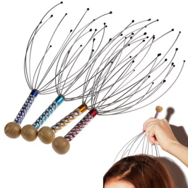 Fashion Head Neck Scalp Massager Massage Octopus Equipment Stress Release.7H