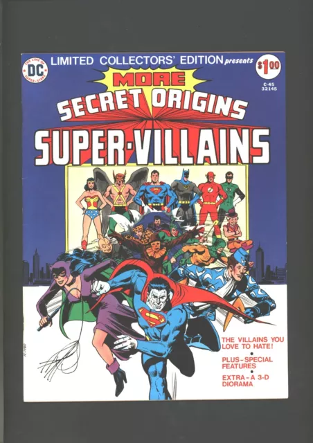 Ltd. Collectors Edition #C-45 DC Treasury Secret Origins Super-Villains  1976