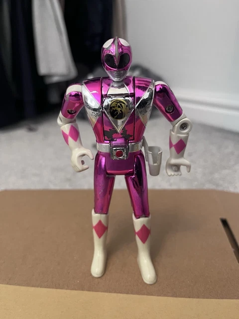 Pink Ranger 1995 1995 BANDAI MIGHTY Morphin Power Rangers PINK Ranger Metallic Action ...