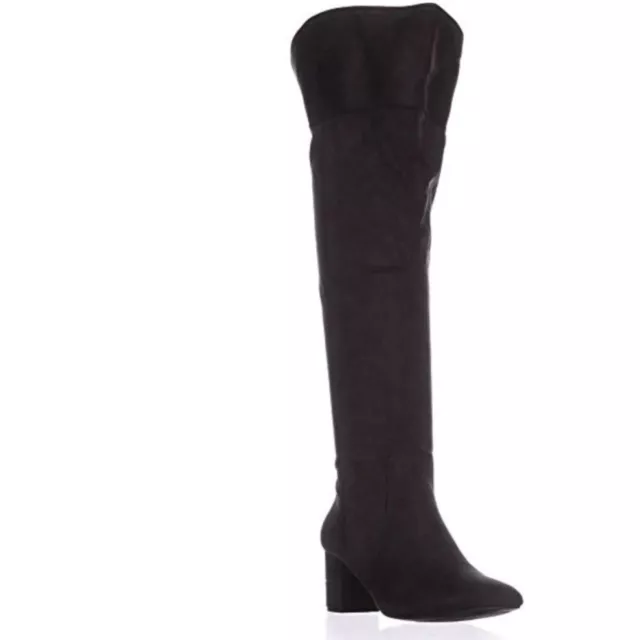 Alfani Womens Novaa Anthracite Over-The-Knee Boots Shoes 5.5 M