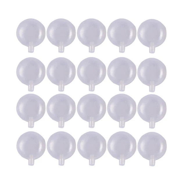 100 PCS Weiß Plastik Dicke Kind Lärm Ersatz-Quietscher Für Hundespielzeug
