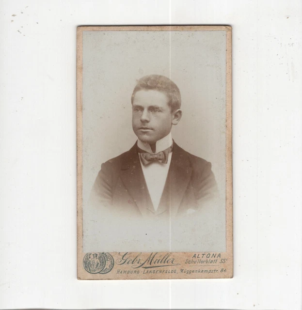 CDV Foto Herrenportrait - Hamburg Altona um 1900