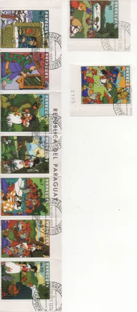 Thematic Stamps Others - PARAGUAY 1978 SNOW WHITE 9v used