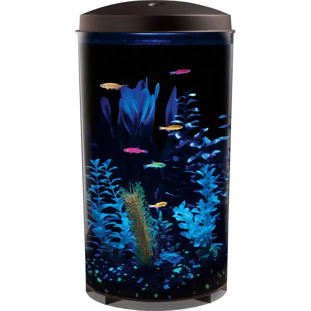 Koller Products 6 Gallon Tropical 360 View Nano Fish Tank w/ Power Filter & LED 3