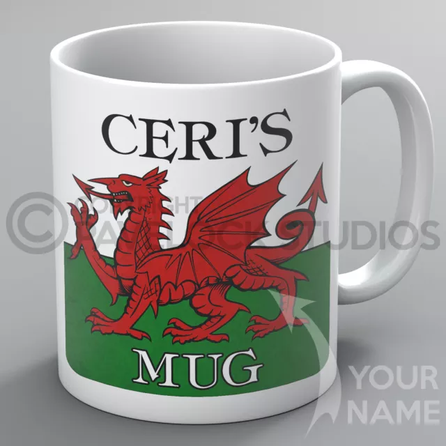 Wales Mug Mugs Name Welsh Flag Cymru Dragon Welshman Cymraeg Cwtch Birthday Gift