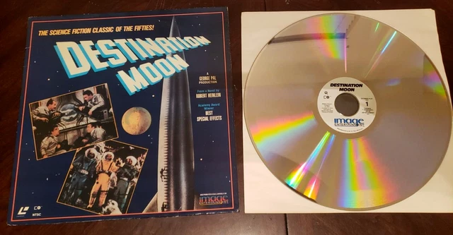 DESTINATION MOON LASERDISC Sci-Fi 1950 Woody Woodpecker Air Force Luna ...