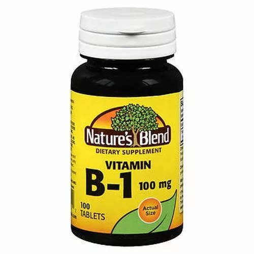 Nature's Blend Vitamine B1 Comprimés 100 MG 100 Tablettes Par
