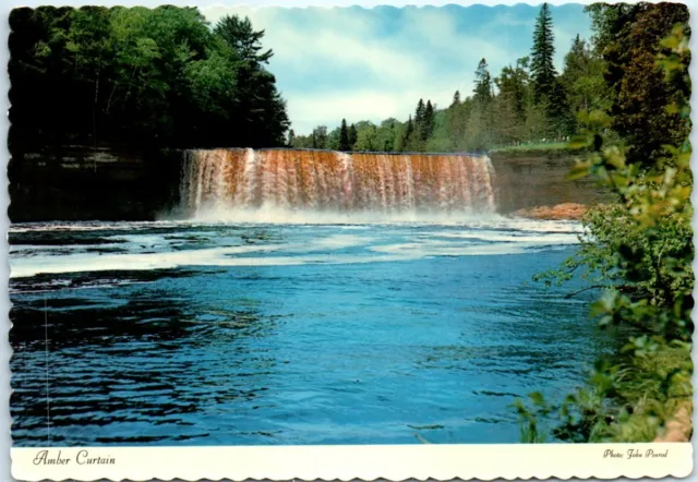 Postcard - Amber Curtain - Tahquamenon Falls State Park, Michigan