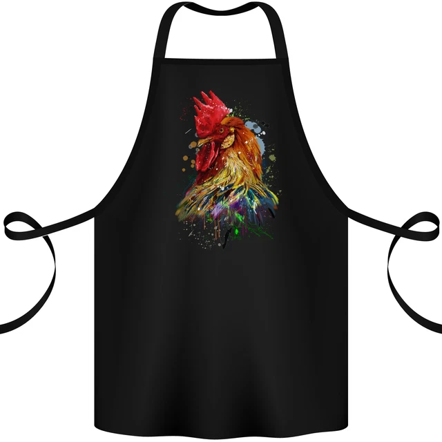 Un Pollo Acquerello Grembiule Di Cotone 100% Organico