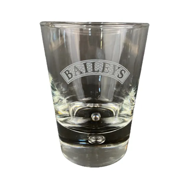 Baileys Irish Cream Heavy Bubble  Bottom 8 oz  Etched Low Ball Glass