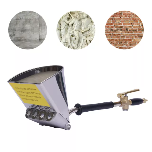 Cement Mortar Hopper Sprayer Plaster Spraying Paint Gun Wall Plastering 30ml/S
