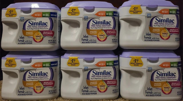 6 Tubs of Similac Pro-Total Comfort (20.1 oz) each. Sale