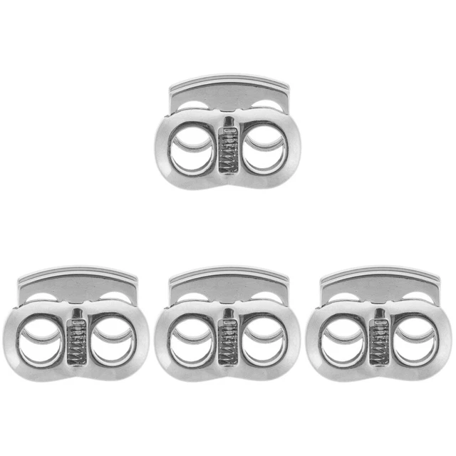 Sourcingmap® 20 Pezzi Fermacorda A Molla, Diametro Foro 5.5 Mm, Neri, Per Capi Di Abbigliamento, Zaini, Tende, Borse