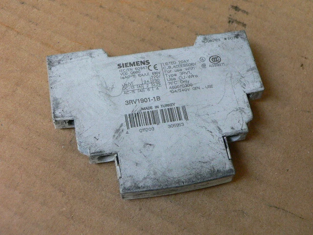 3RV1901-1B Siemens Side Auxiliary Contact 2-NO 3RV19011B