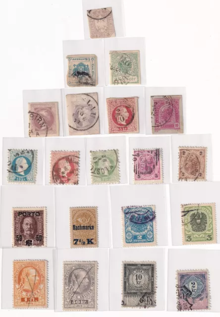 AUSTRIA (Osterreich)_ Mixed great selection of stamps_ Telegraphs, newspaper ++