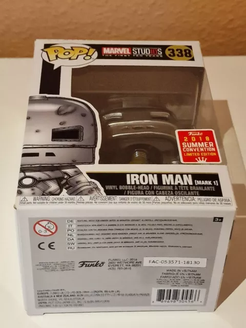 #338 Iron Man (Mark I) Marvel Studios 10 Years - 2018 Con Funko POP 3