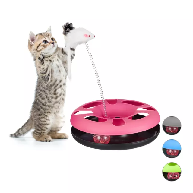 1 juguete rosa gato Bola gato Ratón gato Accesorios para gatos Cat toy Rata gato