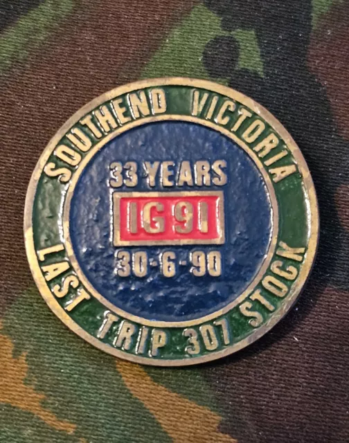 Southend Victoria Last Trip 307 Stock Enamel Pin Badge