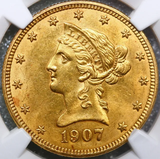 1907 $10  Liberty Head Gold Eagle NGC UNC Details