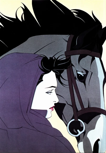 12" x 9" single print - from 1985 Patrick Nagel hardback book - Vintage d 12" x 9" single print - from 1985 Patrick Nagel hardback book - Vintage d