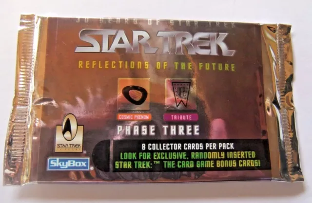 Skybox 1996 Star Trek Reflections of the Future Phase three trading card pack