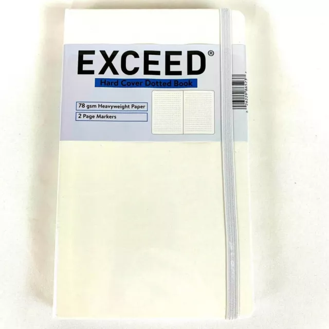 Exceed Dotted Hardcover Notebook Journal Bullet Planner 5 x 8 in Blue