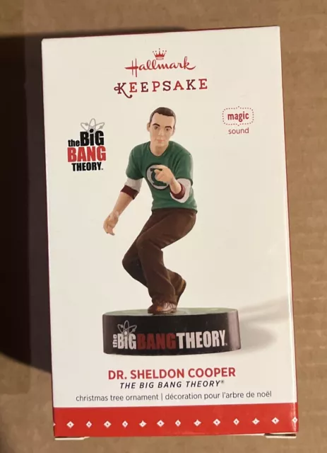 Hallmark Ornament The Big Bang Theory Dr. Sheldon Cooper Magic Sound 2015 New