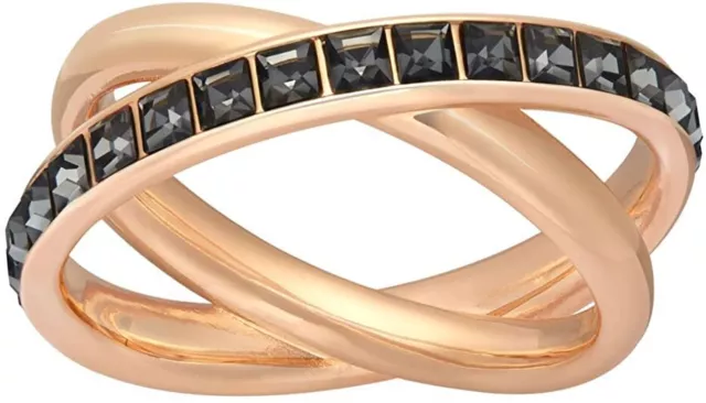 Swarovski Crystal | Rose Gold Dynamic Ring ✪New✪ 5184227 Retired 50 Cry Ros 5 Us