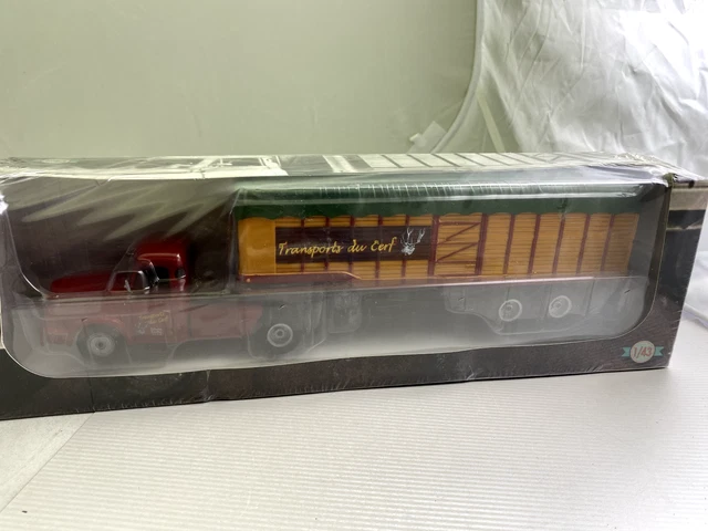 Camion WILLEME LC 610 T 1952 Avec Remorque Bâchée - IXO / Altaya 1:43 - Neuf