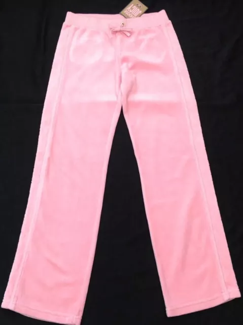 Neu mit Etikett Juicy Couture neue Generation. Pink Velours Trainingsanzug Hose Scotty Hund Logo Mädchen Alter 8