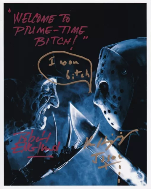 ROBERT ENGLUND signed Autogramm 20x25cm FREDDY vs JASON in Person autograph COA