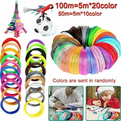 filamento di stampa 3D 3D Filamento per penna di stampa 3D MKOEM 3D Penna Filamento Ricarica 1,75mm PLA 24 Colori 3M 