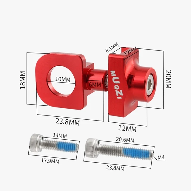 Brand New Adjuster Tensioner Bicycle Chain 10mm Axle Hole Aluminum Alloy